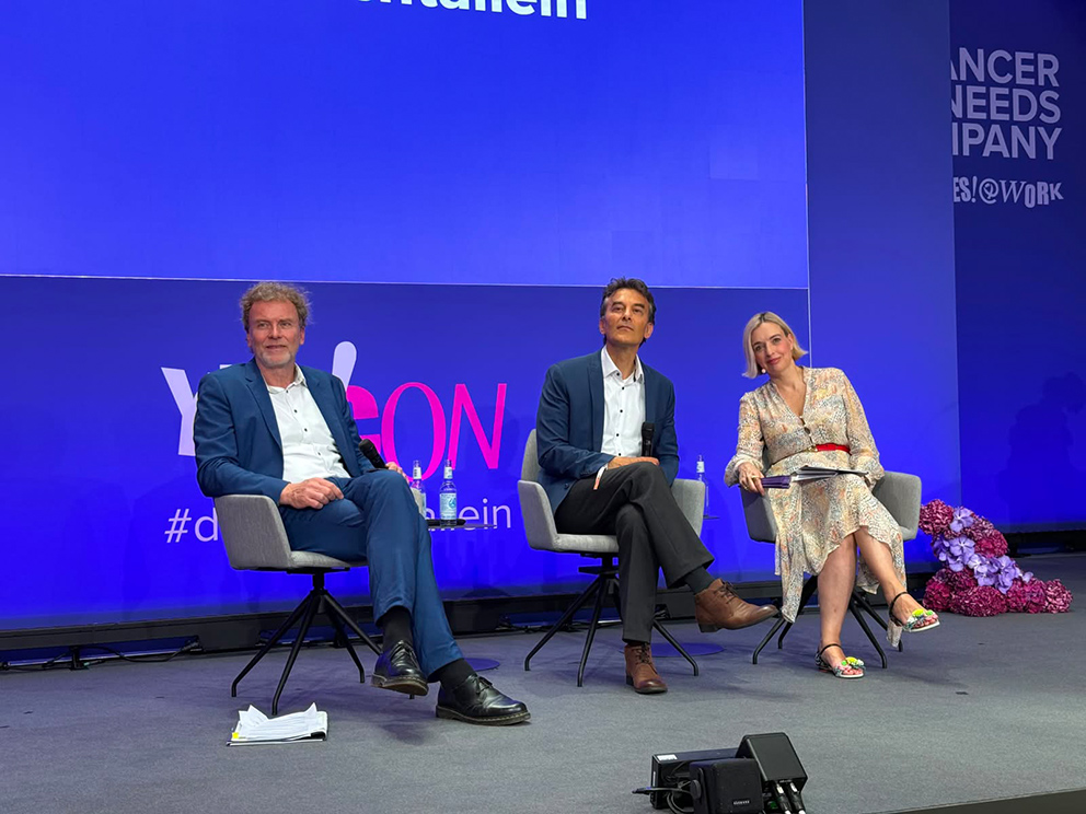 Jens de Buhr, Christian Lenz und Inga Bergen im Gespräch über KI in der Krebsmedizin