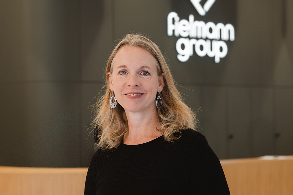 Porträtfoto von Katja Groß im Gespräch über Karriere bei Fielmann