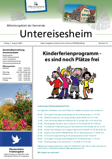 Ausgabe 31/2025 lesen