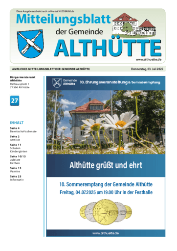 Ausgabe 27/2025 lesen