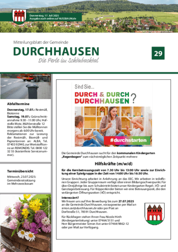 Ausgabe 29/2025 lesen