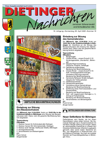 Ausgabe 14/2024 lesen