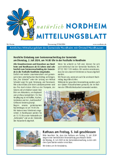 Ausgabe 26/2024 lesen