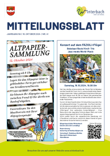 Ausgabe 41/2024 lesen