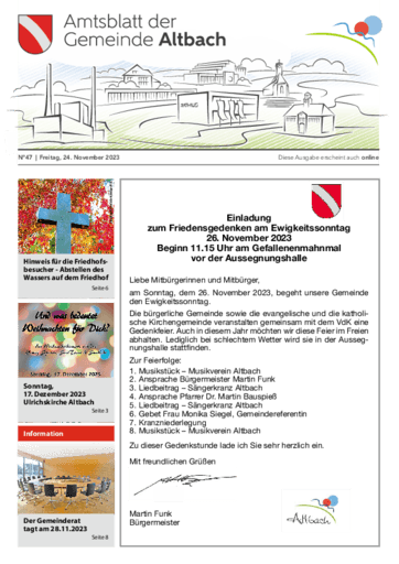 Ausgabe 47/2023 lesen