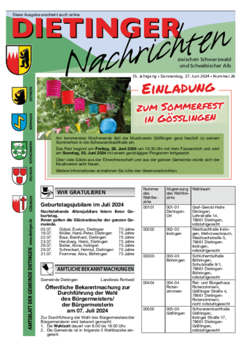 Ausgabe 26/2024 lesen