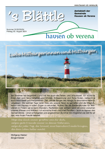 Ausgabe 31/2024 lesen