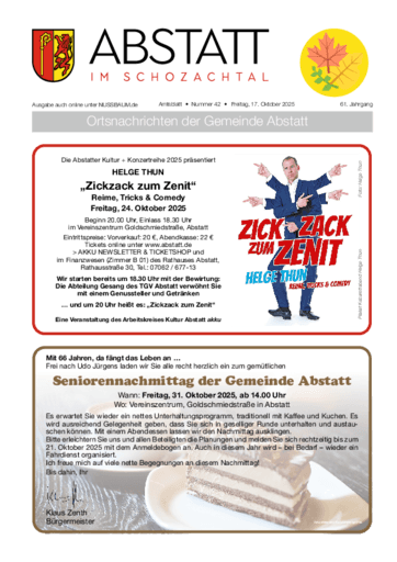 Ausgabe 42/2025 lesen