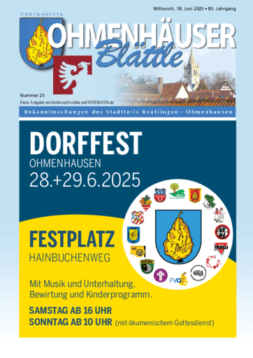 Ausgabe 25/2025 lesen