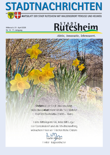 NUSSBAUM+ Premium - Stadtnachrichten – Amtsblatt der Stadt Rutesheim