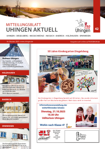 NUSSBAUM+ Premium - Mitteilungsblatt Uhingen Aktuell