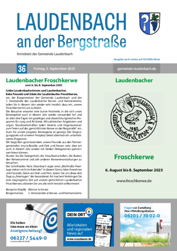 Ausgabe 36/2025 lesen