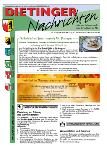 Ausgabe 45/2024 lesen