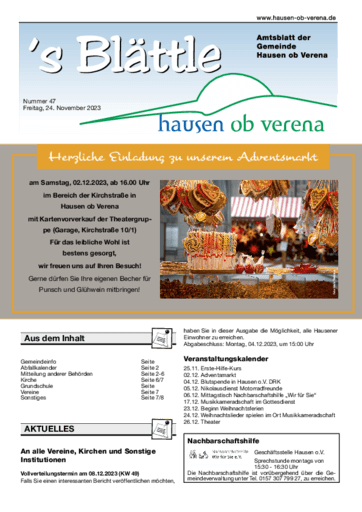 Ausgabe 47/2023 lesen