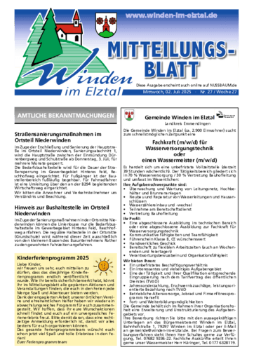 Ausgabe 27/2025 lesen