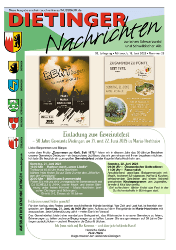 Ausgabe 25/2025 lesen