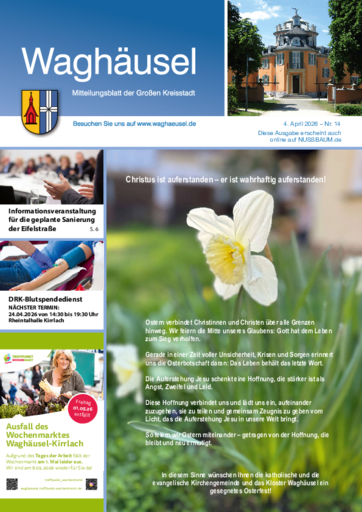 NUSSBAUM+ Premium - Mitteilungsblatt der Stadt Waghäusel