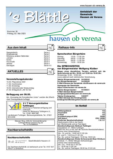 Ausgabe 18/2025 lesen