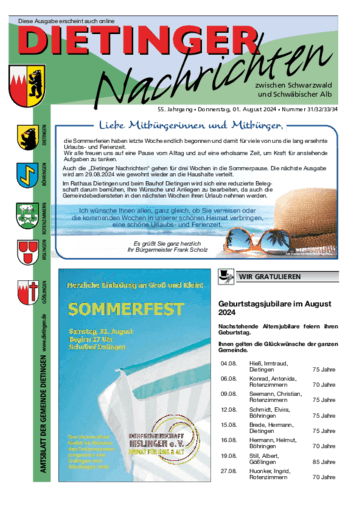 Ausgabe 31/2024 lesen