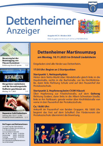 Ausgabe 44/2025 lesen