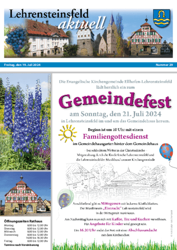 Ausgabe 29/2024 lesen