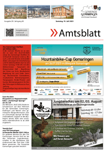 Ausgabe 29/2025 lesen
