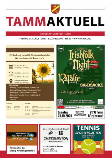 NUSSBAUM+ Premium - Tamm Aktuell – Amtsblatt der Stadt Tamm
