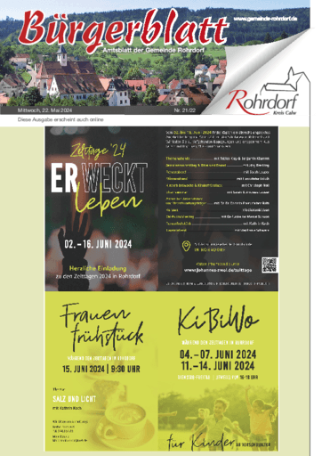 Ausgabe 21/2024 lesen