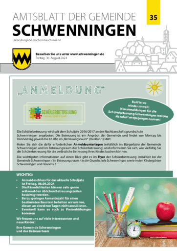 Ausgabe 35/2024 lesen
