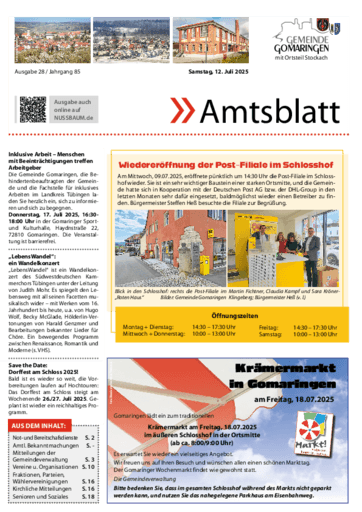 Ausgabe 28/2025 lesen