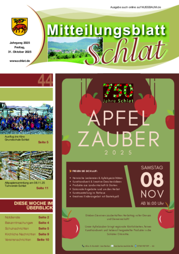 NUSSBAUM+ Premium - Mitteilungsblatt Schlat