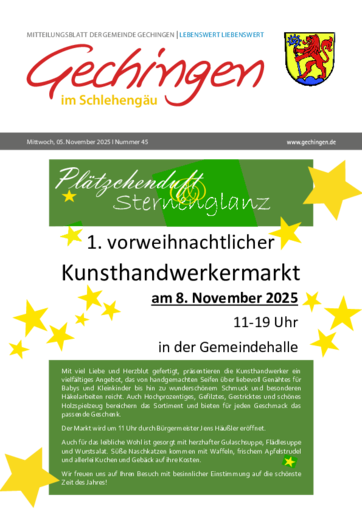 NUSSBAUM+ Premium - Mitteilungsblatt der Gemeinde Gechingen