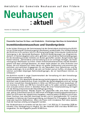 Ausgabe 33/2025 lesen