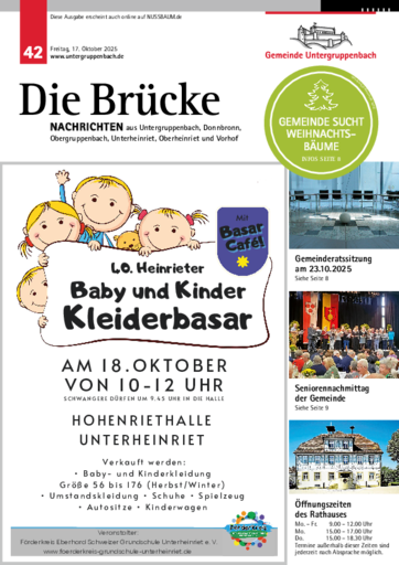 NUSSBAUM+ Premium - Die Brücke – Amtsblatt der Gemeinde Untergruppenbach