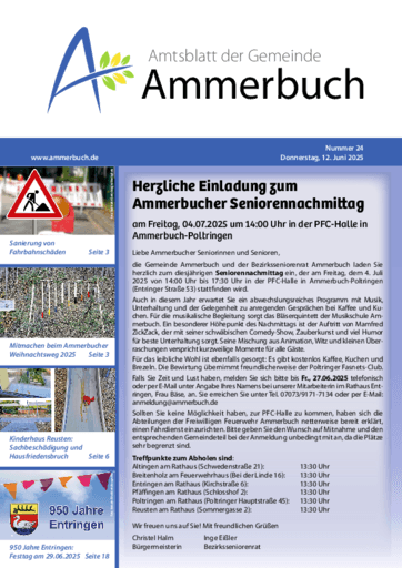 Ausgabe 24/2025 lesen