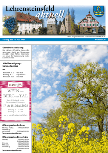 Ausgabe 20/2025 lesen