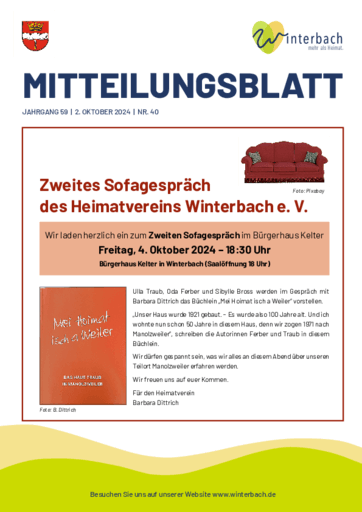 Ausgabe 40/2024 lesen