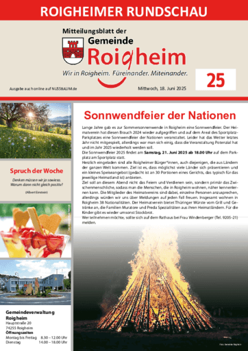 Ausgabe 25/2025 lesen