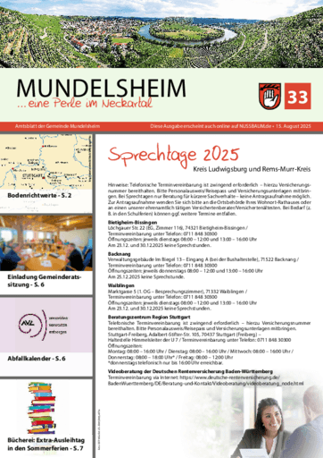 Ausgabe 33/2025 lesen