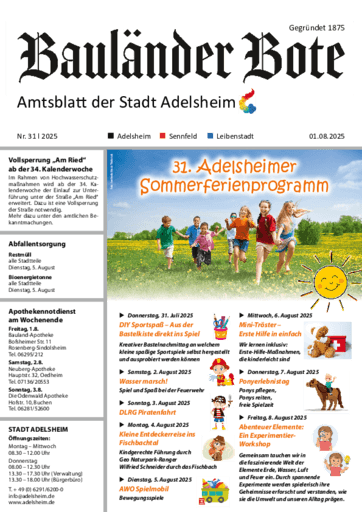 Ausgabe 31/2025 lesen