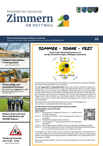 Ausgabe 23/2025 lesen