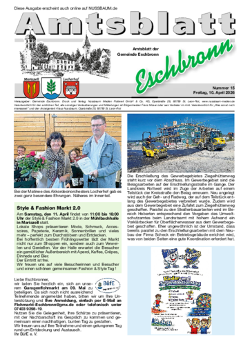 NUSSBAUM+ Premium - Amtsblatt der Gemeinde Eschbronn