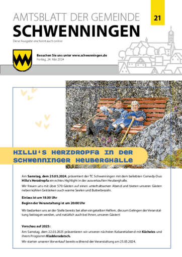 Ausgabe 21/2024 lesen