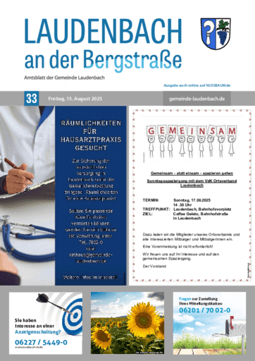 Ausgabe 33/2025 lesen