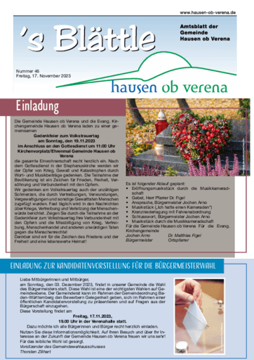 Ausgabe 46/2023 lesen