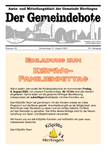 Ausgabe 32/2025 lesen