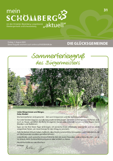 NUSSBAUM+ Premium - mein Schömberg "aktuell"