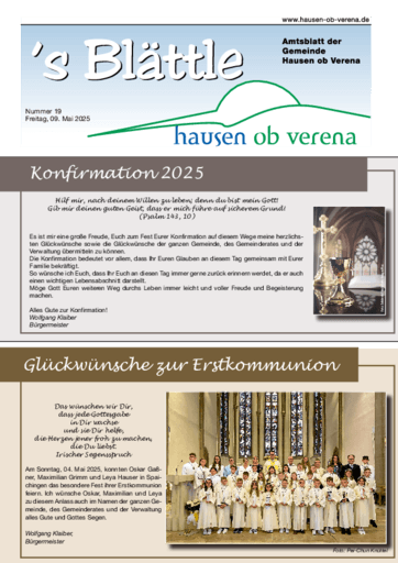 Ausgabe 19/2025 lesen