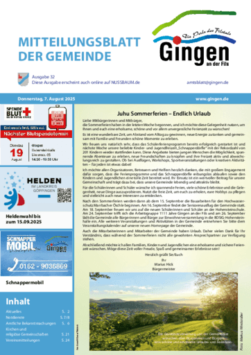 Ausgabe 32/2025 lesen