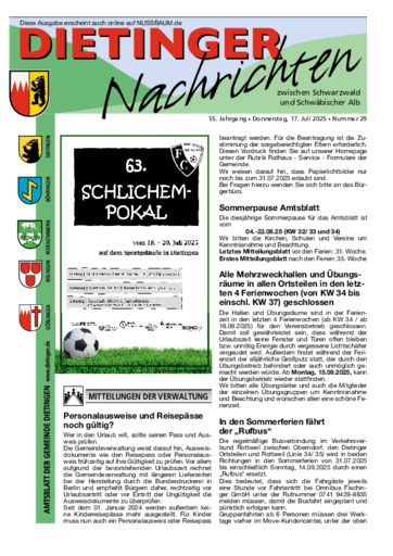 Ausgabe 29/2025 lesen